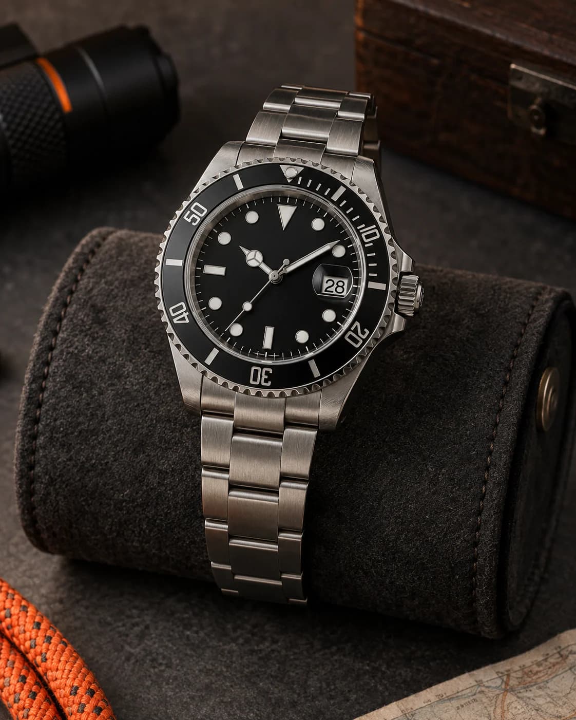 Rolex Submariner Date (WL-0114, 2021) - dial, case and oyster, glidelock, front view